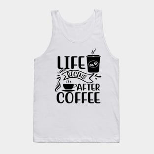 Life Begins After Coffee Tank Top